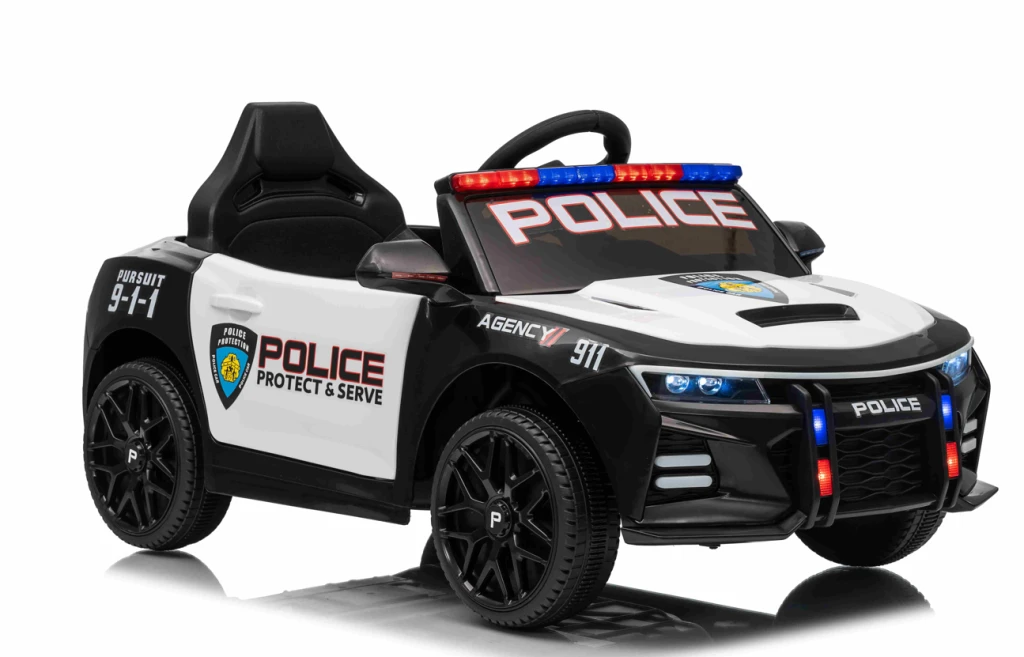 Электромобиль police, 12v7ah, 25wx4, черный, xmx629 3