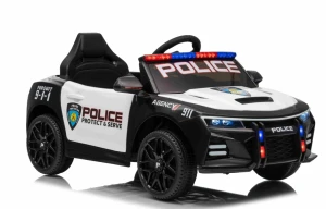 Электромобиль police, 12v7ah, 25wx4, черный, xmx629 Thumbnail 3