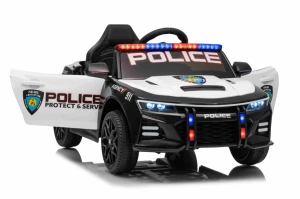 Электромобиль police, 12v7ah, 25wx4, черный, xmx629 Thumbnail 4