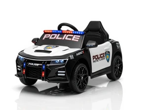Mașină electrică police, 12v7ah, 25wx4, negru, xmx629