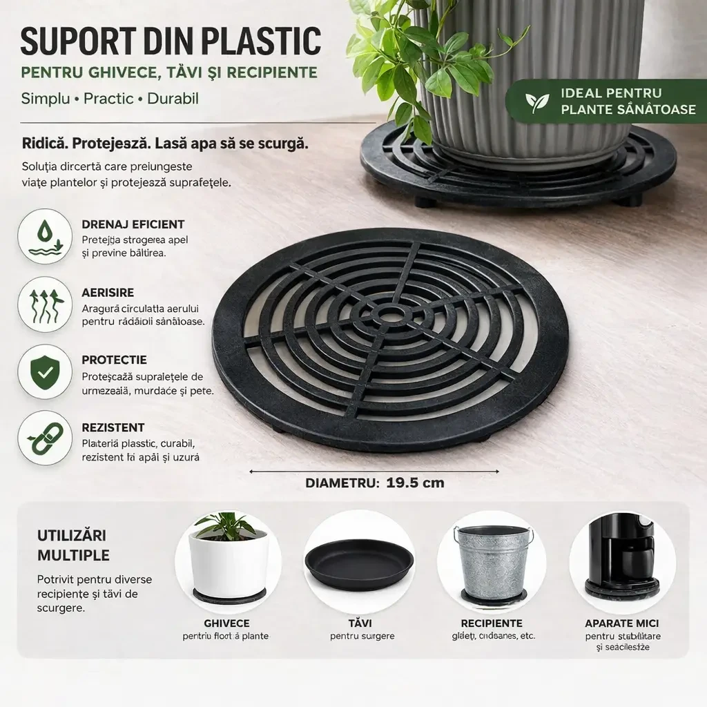 Support din plastic (140) 2