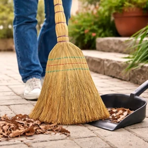 Метла из сорго (2415), натуральная Thumbnail 1