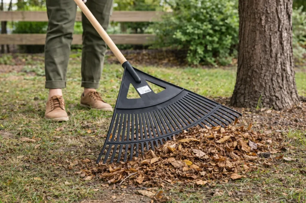 Грабли пластиковые 27 зубьев, 58 см, садовые 3