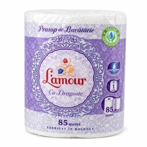 Кухонные бумажные полотенца l’amour, 1 рулон, 2 слоя, 85 м Thumbnail 1