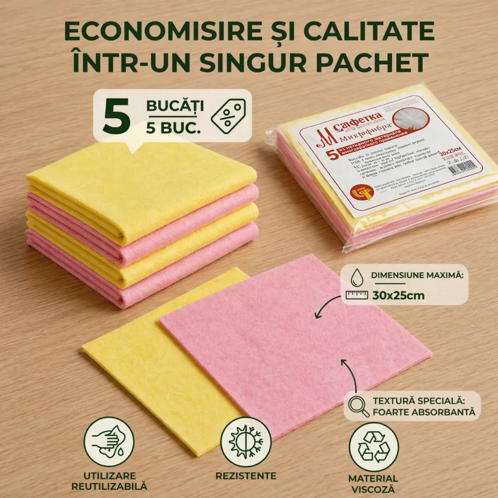 Servetele din viscoza marinica, 5 buc, (lt 203) 000235 2