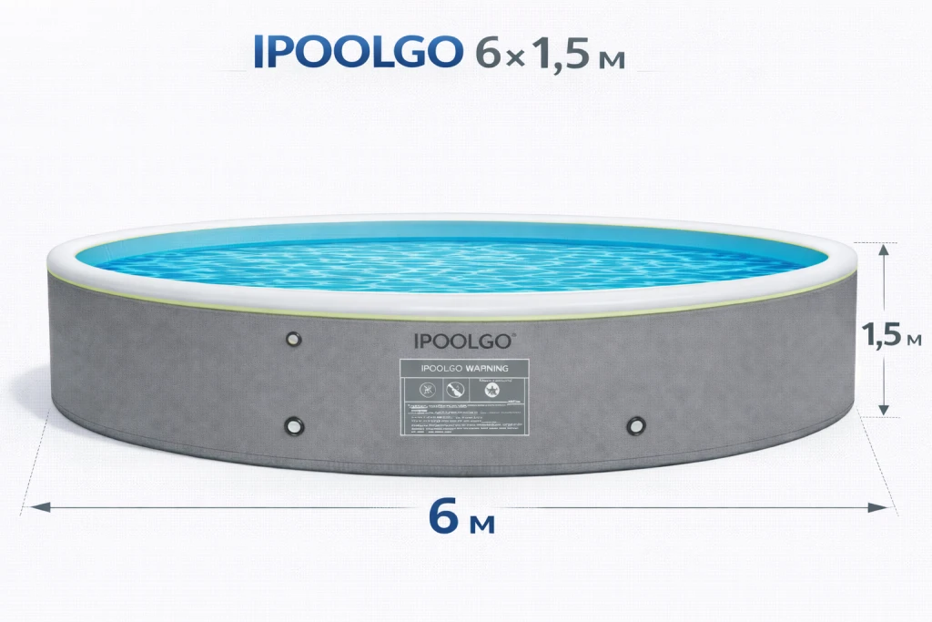 Piscina gonflabila 6m * h 1,5m ipoolgo 2