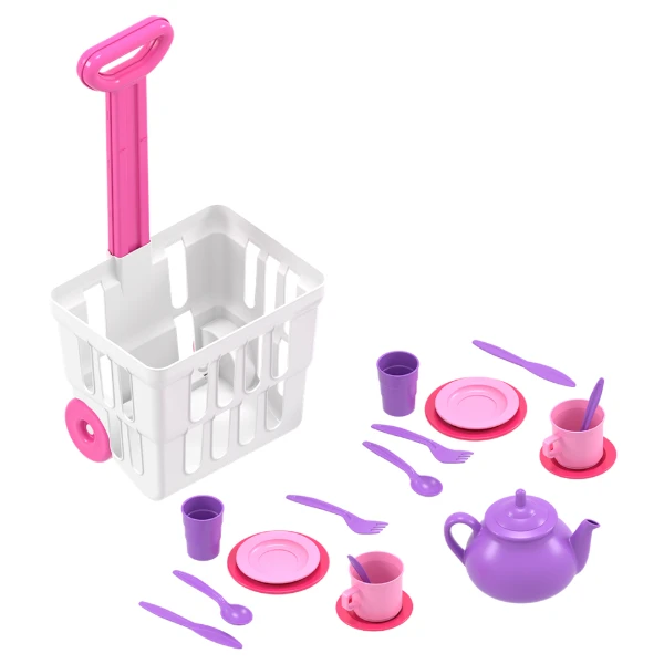 Set de joacă „cărucior cu set de ceai” 3