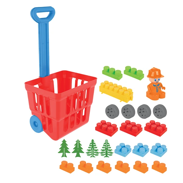 Set de joacă „cărucior cu constructor” 2