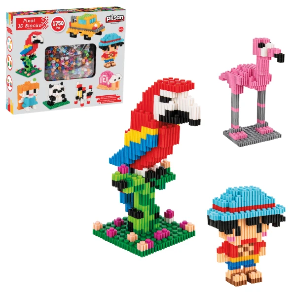 Set de construcție 3d pixel, 1750 elem. 2