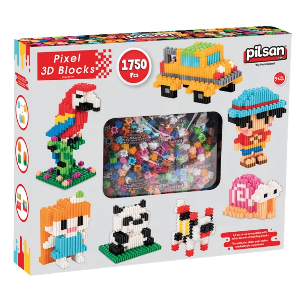 Set de construcție 3d pixel, 1750 elem. 3