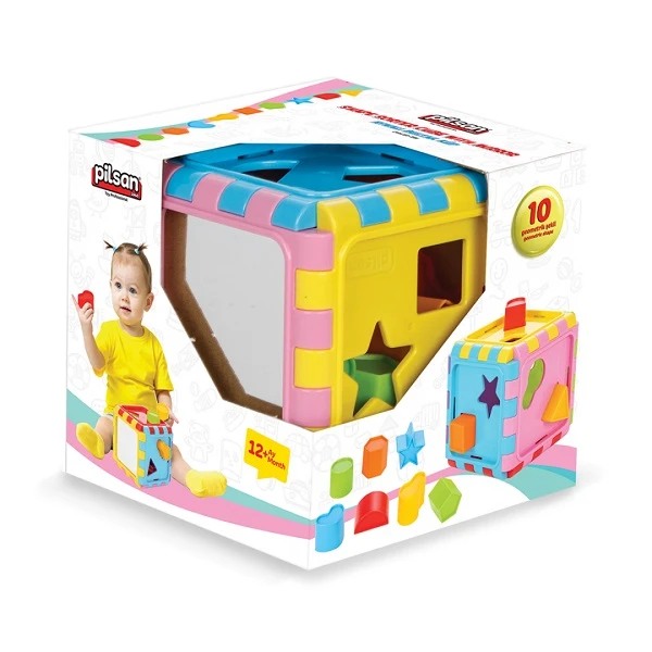 Cub de sortare cu forme geometrice, cu oglindă 2