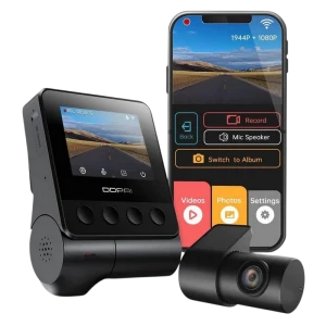 Set dash cam față și spate ddpai z40 gps + rear cam rc1, negru Thumbnail 4