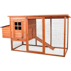 Курятник (вольер) для птиц 198×75×102,5 cм, дерево prominent tweety hecht