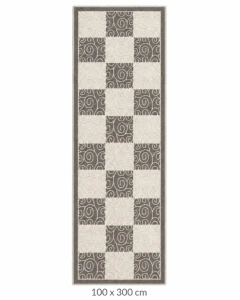 Covoraș coton, gri 100*300cm (170446)