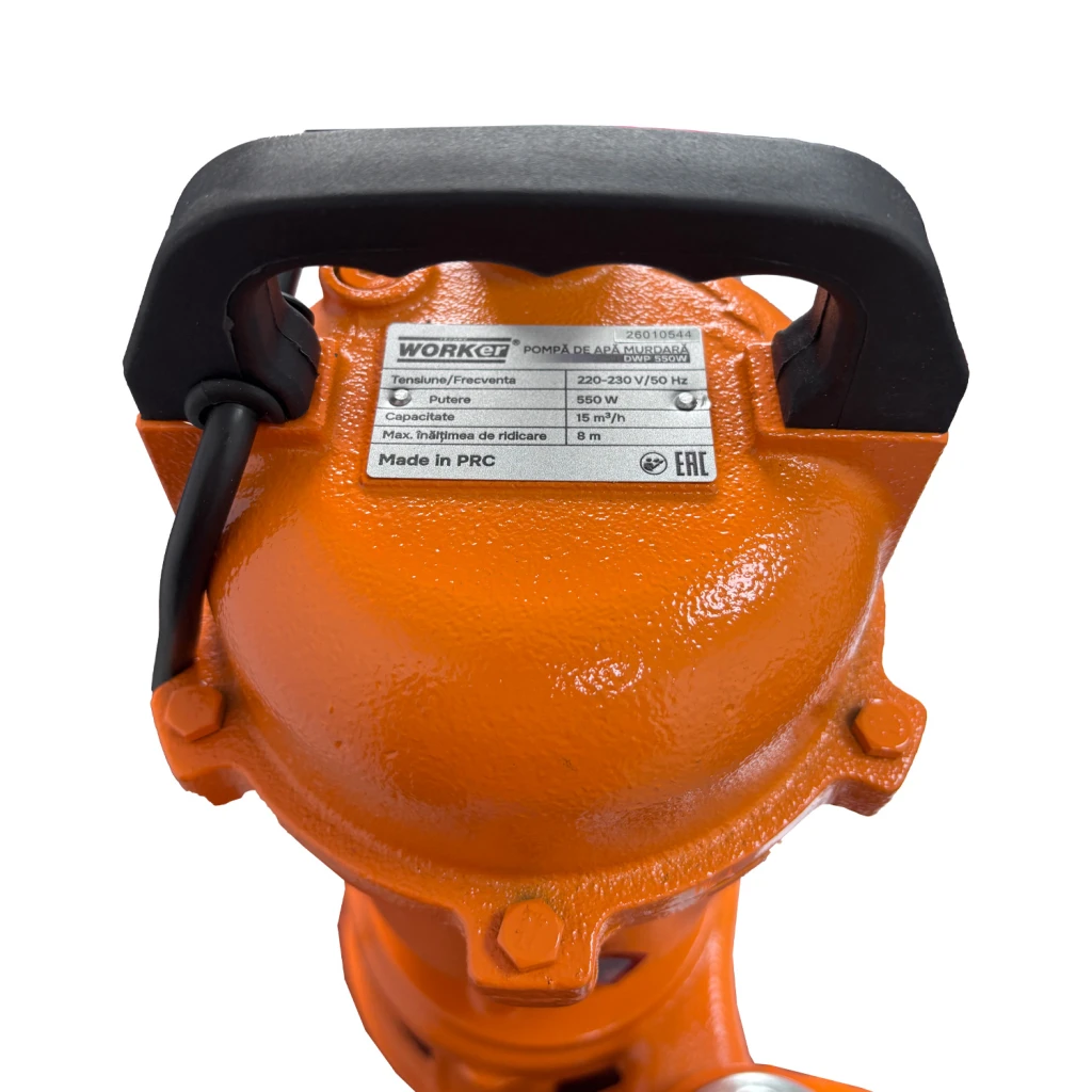 Pompa submersibila pentru apa murdara technoworker dwp550w cu maruntitor 4
