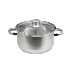 Domotti, pot with lid, santo, 18 cm, 2.1 l stainless steel, tempered glass Thumbnail 1