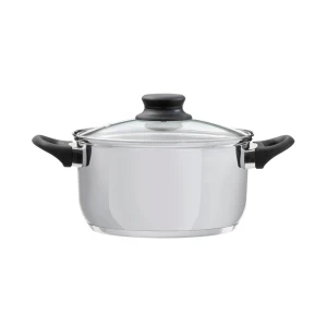 Domotti, pot with lid, lima, 22 cm, 4.7 l stainless steel, tempered glass Thumbnail 1