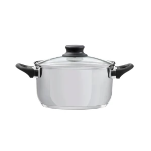 Domotti, pot with lid, lima, 18 cm, 2.5 l stainless steel, tempered glass