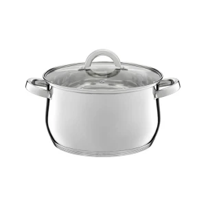 Ambition, pot with glass lid, berry, 22 cm, 4.8 l stainless steel, tempered glass Thumbnail 1