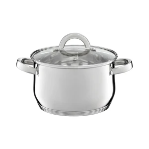 Ambition, pot with glass lid, berry, 18 cm, stainless steel, tempered glass Thumbnail 1