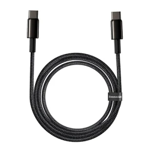 Cable type-c - type-c 100w, 1m, pd, qc, 5a, negru baseus, catwj-01 Thumbnail 3