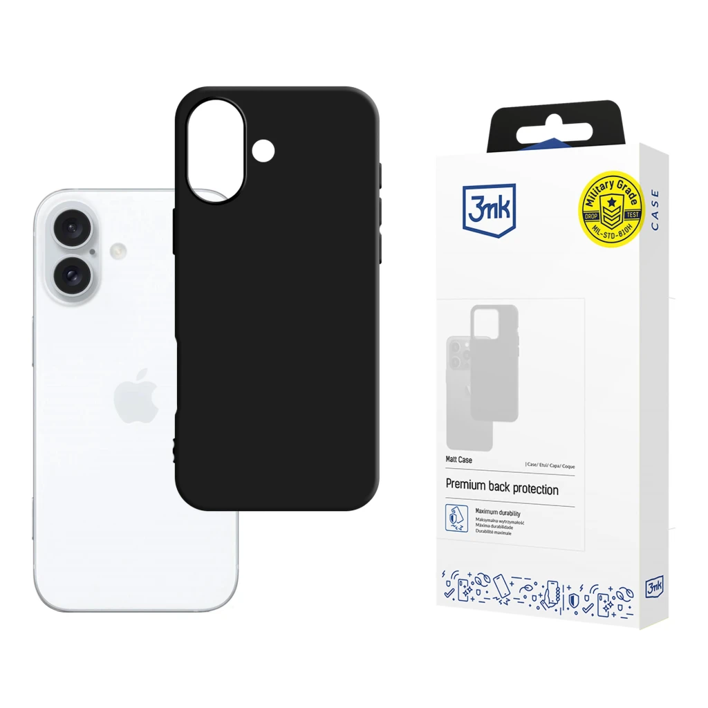 Matt case 3mk p/u xiaomi redmi 15 4g/redmi 15 5g black 3