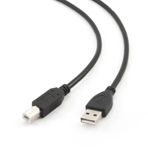 Cablu usb gembird pt. imprimanta, usb 2.0 (t) la usb 2.0 type-b (t), 1.8m, premium, conectori auriti, black, "ccf-usb2-ambm-6"