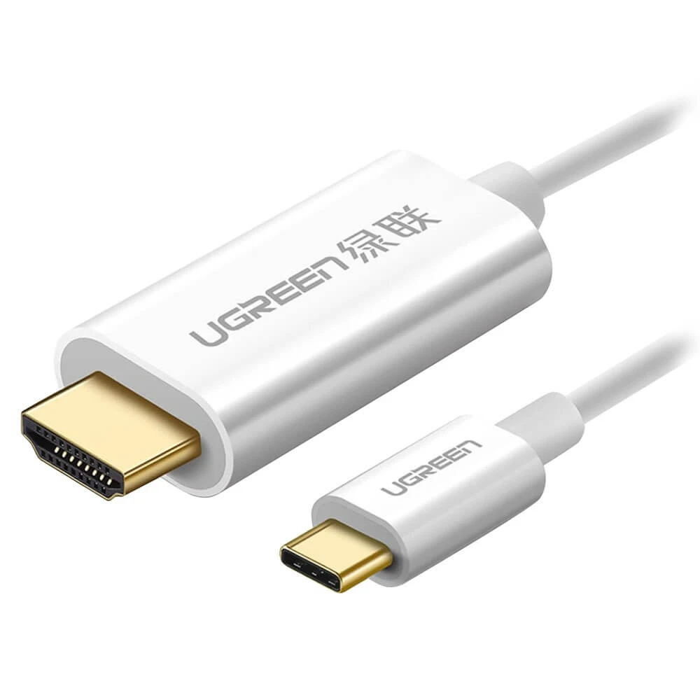 Cablu video usb-c - hdmi, ugreen, mm121, 4k, 1.5 m, alb 3