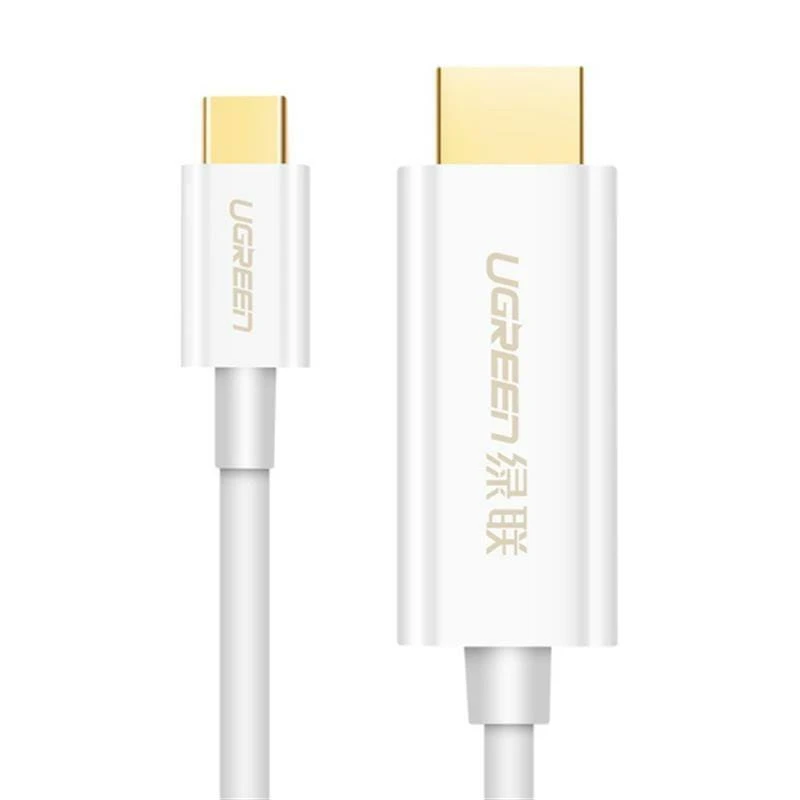 Cablu video usb-c - hdmi, ugreen, mm121, 4k, 1.5 m, alb 2