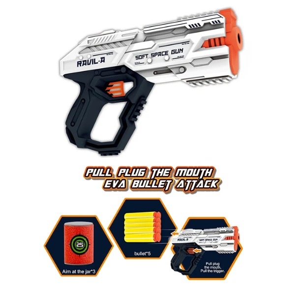 Blaster ravil-a, cu gloanțe moi și ținte 3