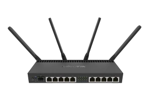 Маршрутизатор mikrotik rb4011igs+5hacq2hnd-in, чёрный Thumbnail 1