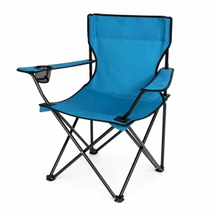 Складной рыбацкий стул at4668, голубой, портативный Thumbnail 2