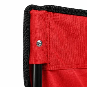 Складной рыбацкий стул красный, с подстаканником и карманами Thumbnail 4