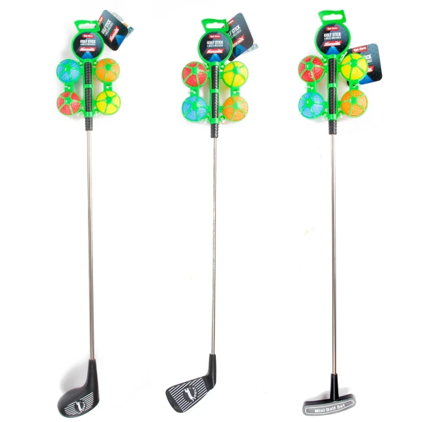 Crosă de golf metalică „adrenix” cu 4 mingi, 3 modele 5