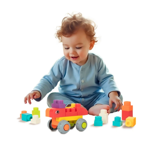 Set de blocuri moi de construcție „little stars”, 48 de piese 7