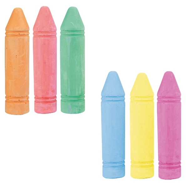 Set de cretă colorată pentru asfalt, 3 bucăți, 2 modele 2