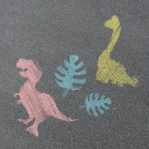 Set de cretă „lumea dinozaurilor”, 6 buc + 4 șabloane Thumbnail 7