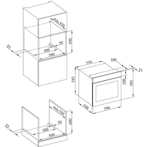 Cuptor încorporat heinner hb0-s568ldtgc-bk Thumbnail 2