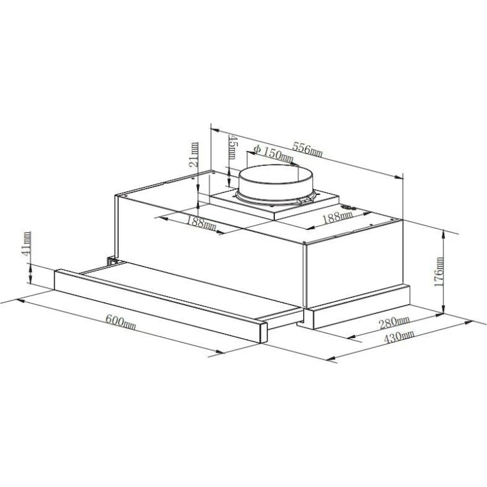 Hota încorporată (telescopică) heinner htch-440fs 2