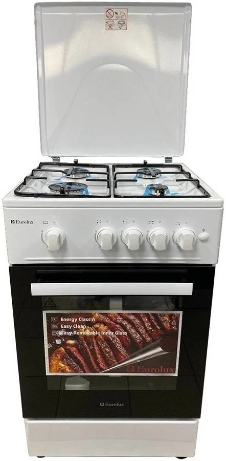 Плита с газ. духовкой (50см) eurolux tg5540iw 2