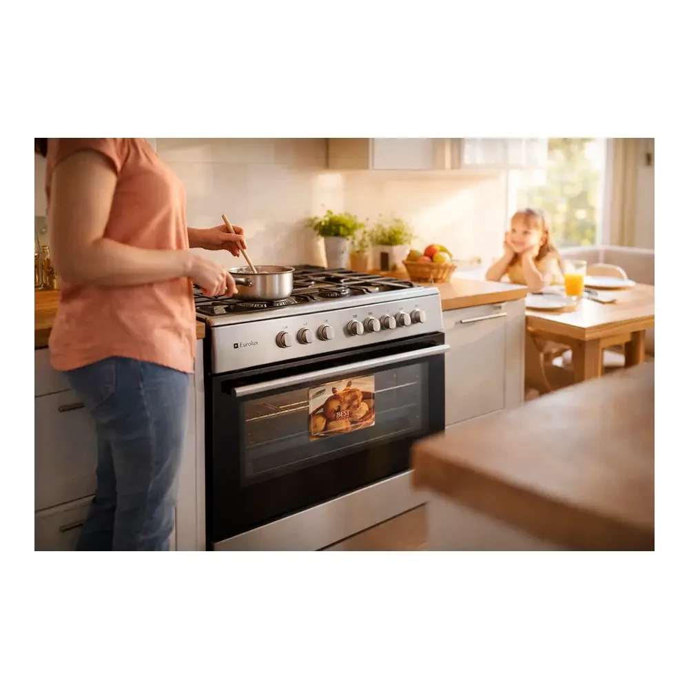 Plită cu cuptor electric (90cm) eurolux te6950ifclx 3