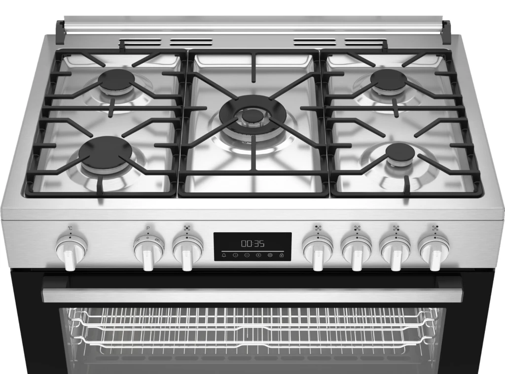 Плита с эл. духовкой (60см) beko bgm11226ex 6