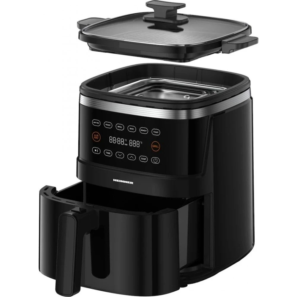 Aerogrill + grătar heinner hafg-b5bk2600 2