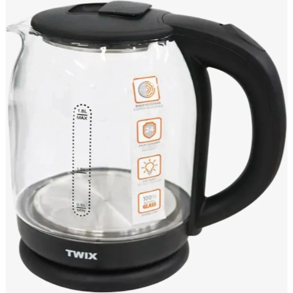 Fierbător de apă sticlă twix hmkt-09 2