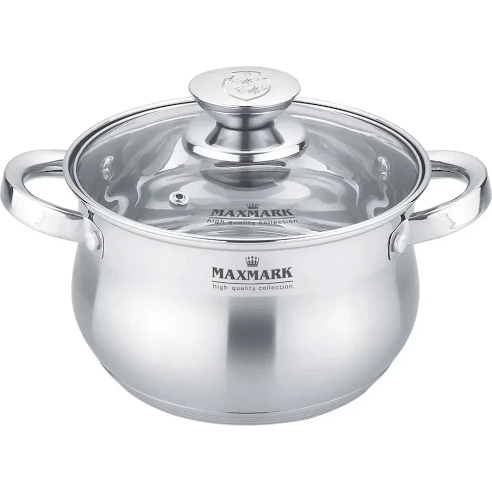 Набор кастрюль (2 шт + 2 крышки) maxmark mk-bl2704l 3