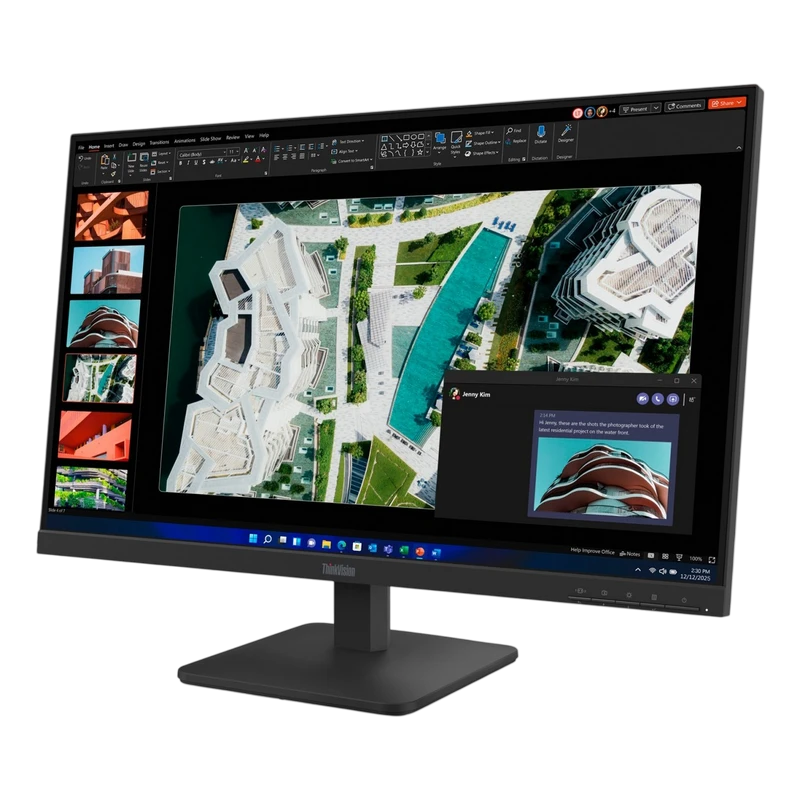 27" monitor lenovo thinkvision s27-4e, ips 1920x1080 fhd, negru 8