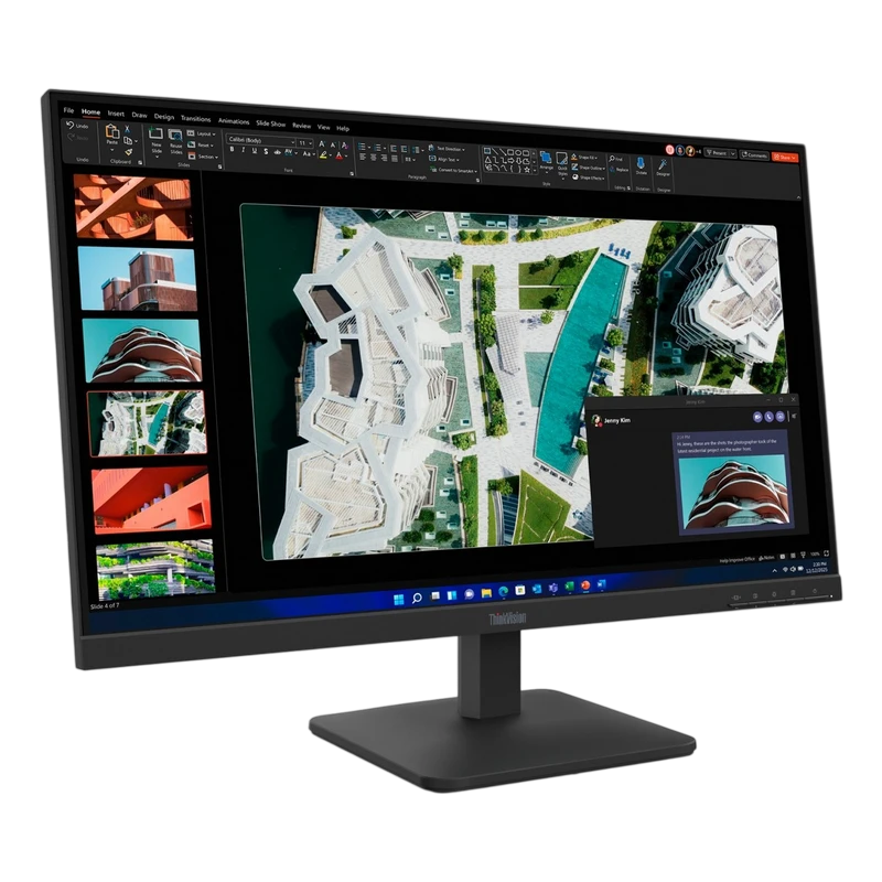 27" monitor lenovo thinkvision s27-4e, ips 1920x1080 fhd, negru 3