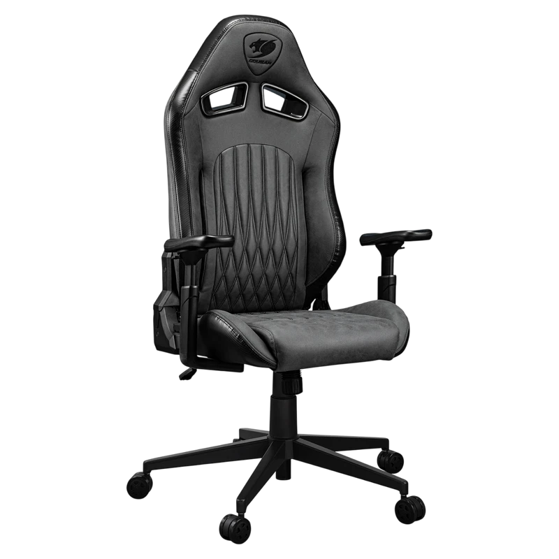 Scaun gaming cougar explore, pvc piele, jet gray f 3