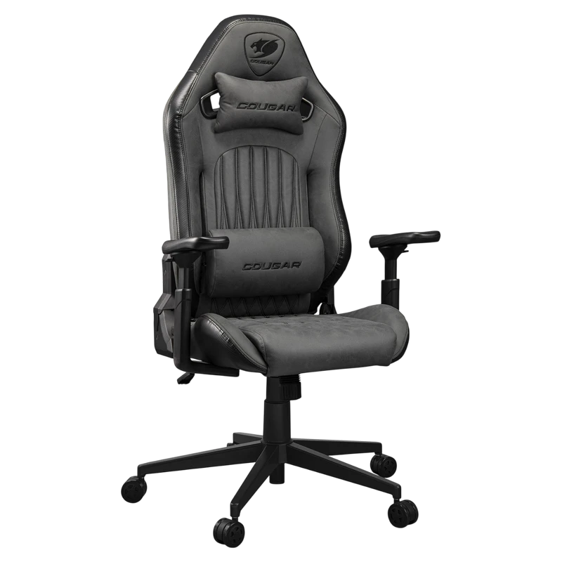Scaun gaming cougar explore, pvc piele, jet gray f 9