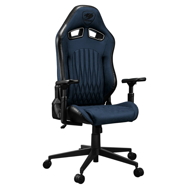 Игровое кресло cougar explore, пвх кожа, navy blue f 4